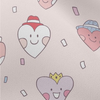 Playful Smiling Love Heart Chiffon