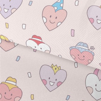 Playful Smiling Love Heart Waterproof Oxford