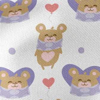 Smiling Teddy Bear Waterproof Canvas