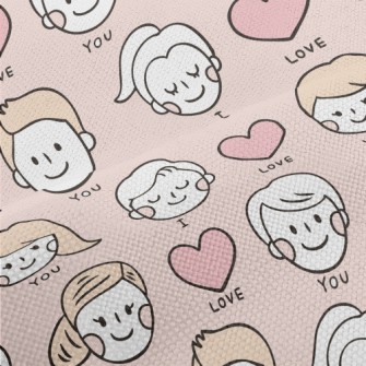 I Love You Big Head Couple Performance Linen