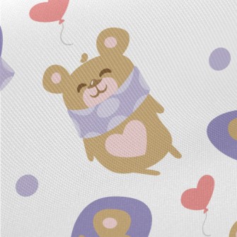 Smiling Teddy Bear Twill