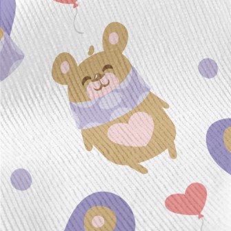 Smiling Teddy Bear Standard Corduroy