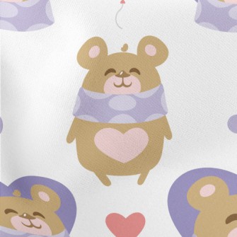 Smiling Teddy Bear Stretch Ponte