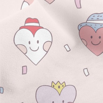 Playful Smiling Love Heart Micro Fleece