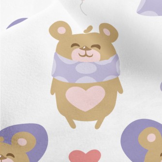 Smiling Teddy Bear Micro Fleece
