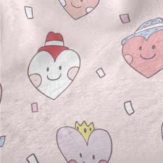 Playful Smiling Love Heart Minky