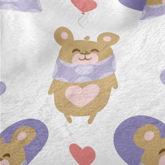 Smiling Teddy Bear Minky