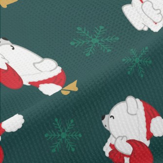 Christmas Polar Bear Piqué