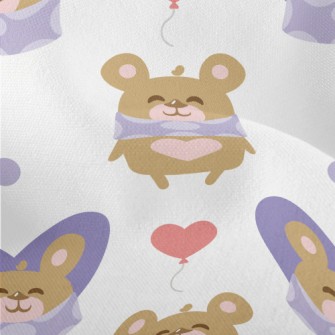 Smiling Teddy Bear Lightweight Performance Linen