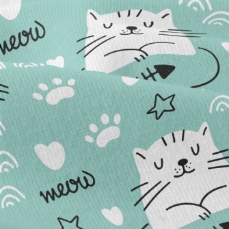 Kitten Resting With Eyes Close Modern Jersey