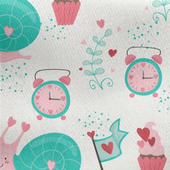 Blushing Snail Jersey Backed Fleece