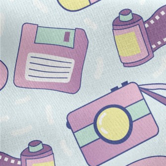 TV Phone Camera Jersey Backed Fleece