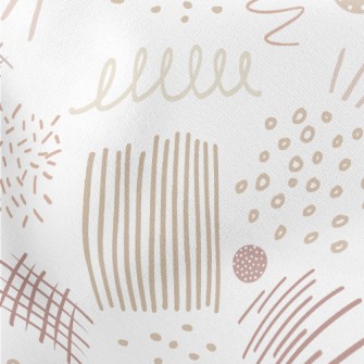 Graffiti, Abstract Lines, Circ Lightweight Cotton Poplin