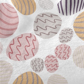 Colorful And Cute Graffiti Egg Minky