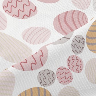 Colorful And Cute Graffiti Egg Piqué