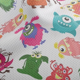 Scary Little Monster Athletic Mesh Flat Back