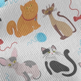 Cats Like Yarn Balls Standard Corduroy