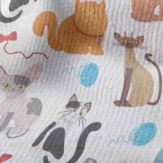 Cats Like Yarn Balls Terry