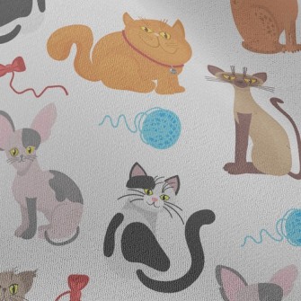 Cats Like Yarn Balls Chiffon