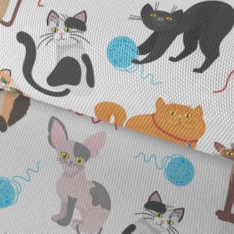 Cats Like Yarn Balls Waterproof Oxford