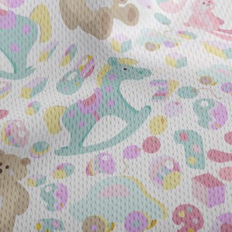 Colorful Children's Toys Athletic Mesh Flat Back