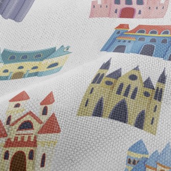 Colorful Ancient Castle Performance Linen