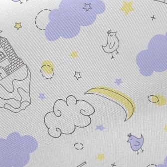 Fantasy Castle In The Sky Twill