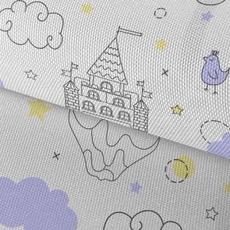 Fantasy Castle In The Sky Waterproof Oxford