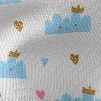 Smile Crown Clouds Waterproof Canvas
