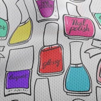 Specially Packaged Nail Polish Athletic Mesh Flat Back