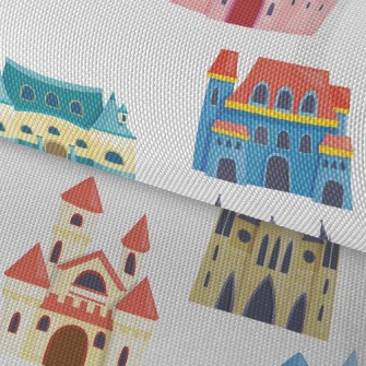 Colorful Ancient Castle Waterproof Oxford