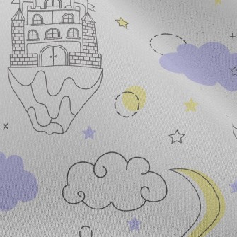 Fantasy Castle In The Sky Chiffon