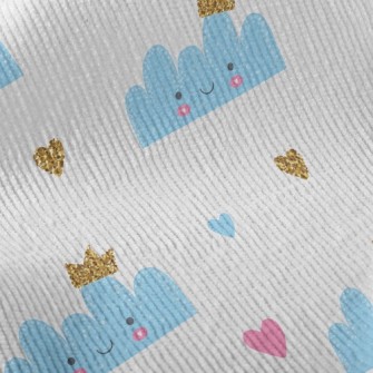 Smile Crown Clouds Standard Corduroy