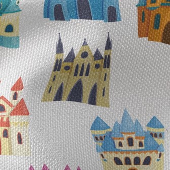 Colorful Ancient Castle Waterproof Canvas