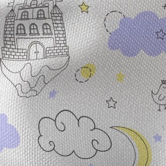 Fantasy Castle In The Sky Waterproof Canvas