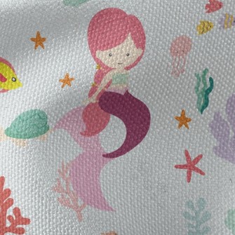 Underwater World Mermaid Waterproof Canvas