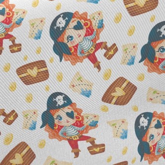Cute Loving Pirate Girl Twill
