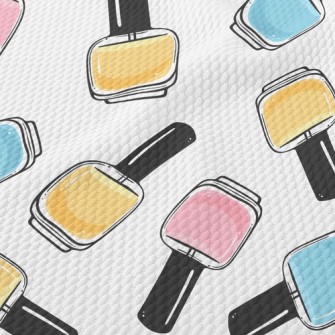 Colorful Shades Of Nail Polish Birdseye Piqué