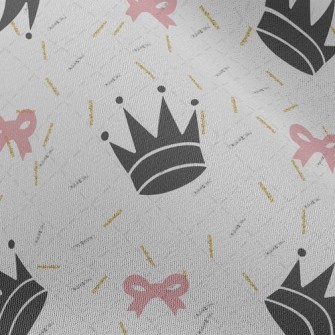 Line Crown Heart Chiffon