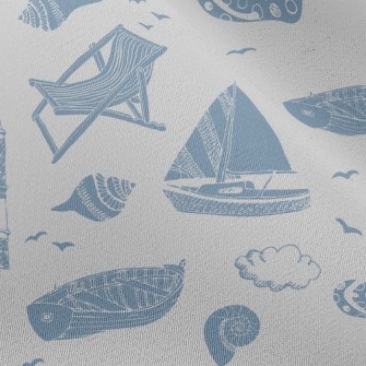 Boat Sailing Lighthouse Chiffon