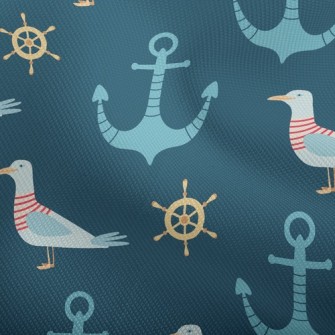 Sailor Seagull And Anchor Dobby