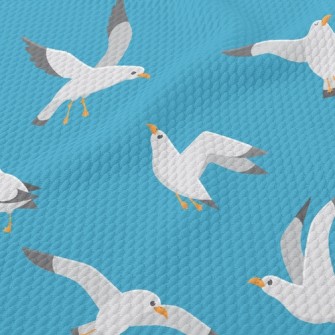 Lively Seagull Birdseye Piqué