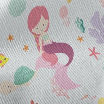 Underwater World Mermaid Standard Corduroy