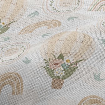 Flower Decorated Hot Air Ballo Performance Linen
