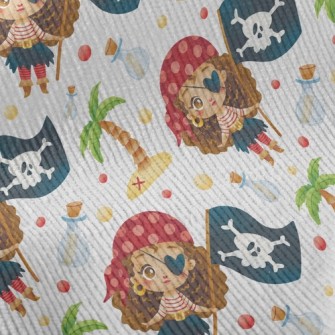 Playful One-eyed Female Pirate Standard Corduroy