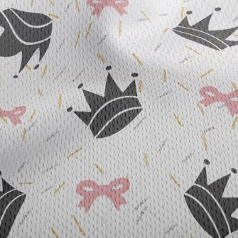 Line Crown Heart Athletic Mesh Flat Back