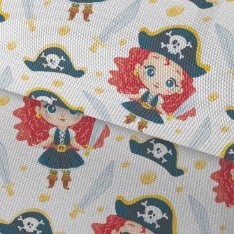 Girl Dressed Up As A Pirate Waterproof Oxford