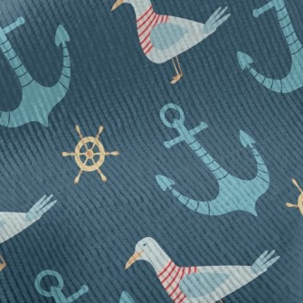 Sailor Seagull And Anchor Standard Corduroy