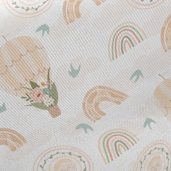 Flower Decorated Hot Air Ballo Twill
