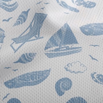 Boat Sailing Lighthouse Athletic Mesh Flat Back